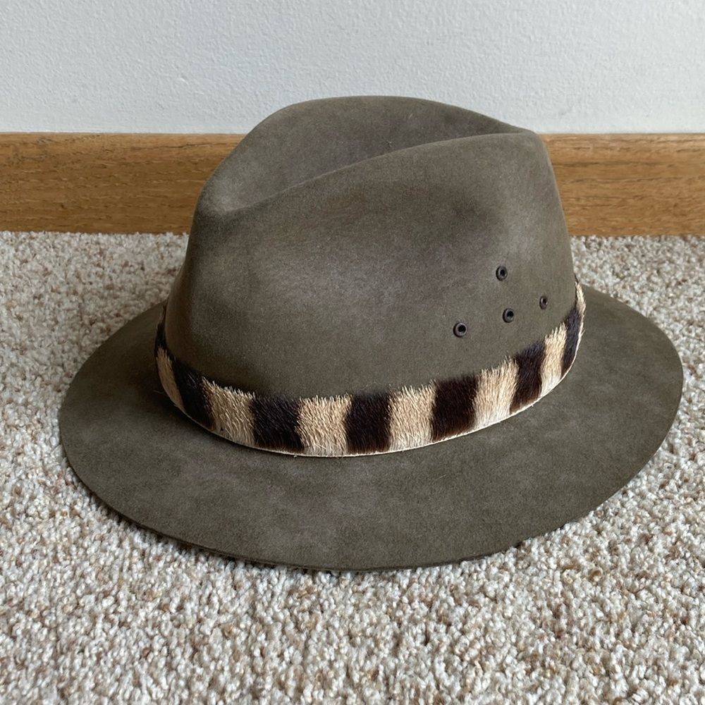 NWT Deadstock Willis & Geiger Mini Safari Felt Gazelle Hat 7 Outdoor Adventure